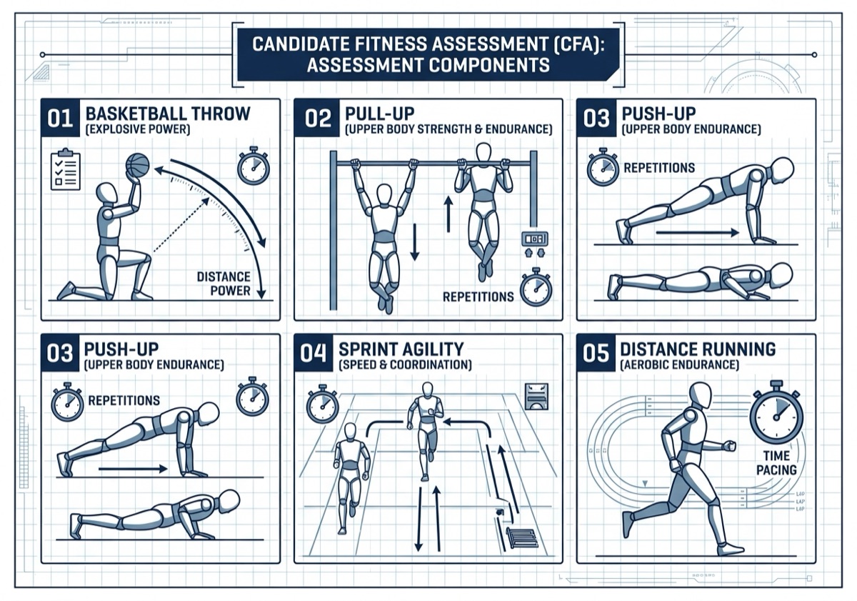 Candidate Fitness Assessment overview for service academies