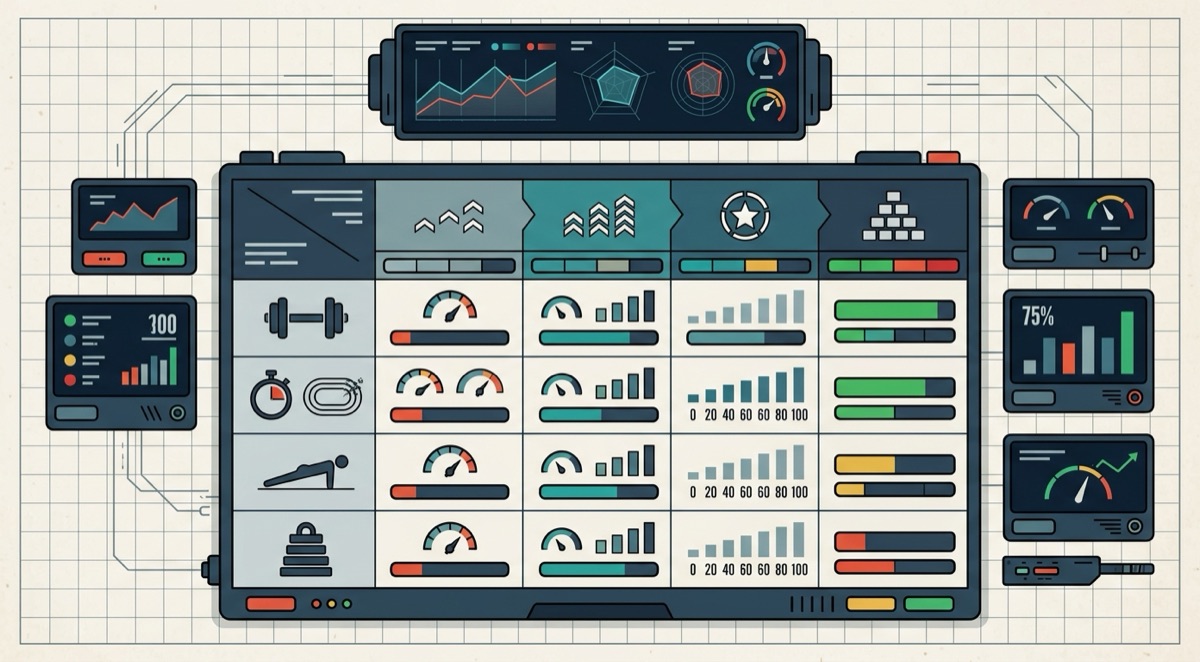 Army Fitness Test scoring data visualization